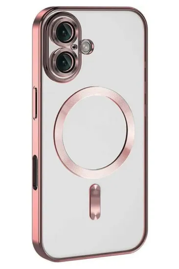 Newface iPhone 16 Plus Kılıf Kross Magneticsafe Kapak - Pembe resmi