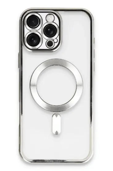 Newface iPhone 16 Pro Kılıf Kross Magneticsafe Kapak - Gümüş resmi