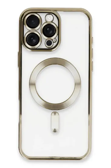 Newface iPhone 16 Pro Max Kılıf Kross Magneticsafe Kapak - Gold resmi
