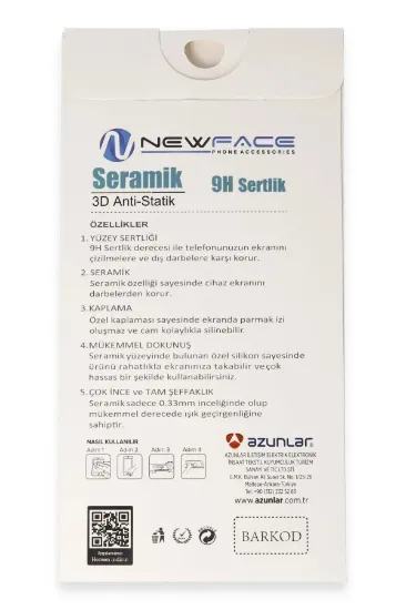 Newface iPhone 16 3D Antistatik Seramik Nano Ekran Koruyucu resmi
