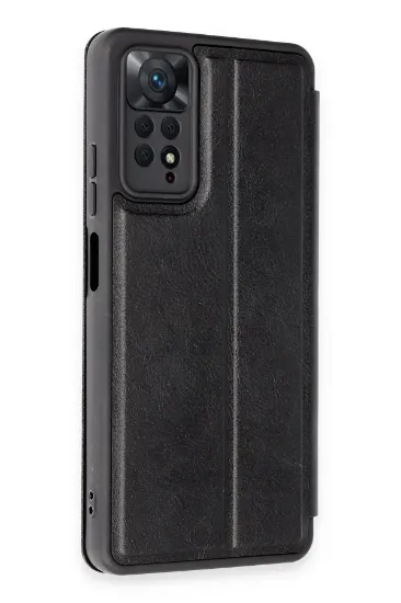 Newface Xiaomi Redmi Note 12 Pro 4G Kılıf Flip Cover - Siyah resmi
