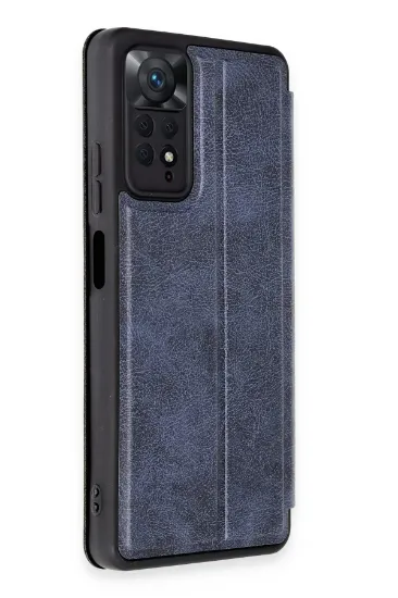 Newface Xiaomi Redmi Note 12 Pro 4G Kılıf Flip Cover - Lacivert resmi