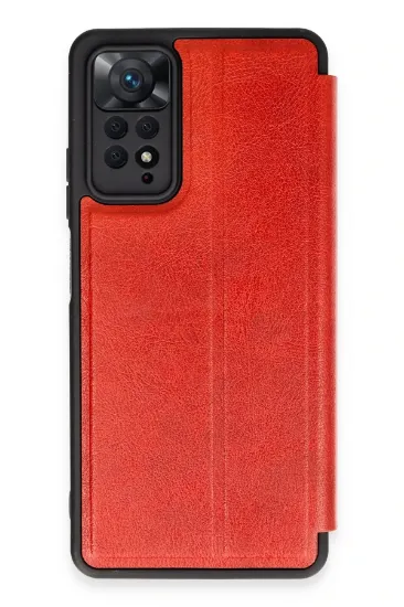 Newface Xiaomi Redmi Note 12 Pro 4G Kılıf Flip Cover - Kırmızı resmi
