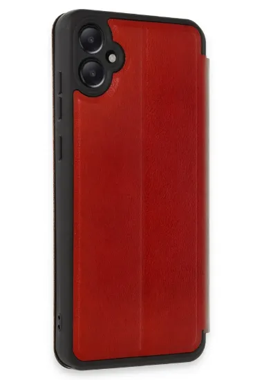 Newface Samsung Galaxy A05 Kılıf Flip Cover - Kırmızı resmi