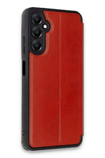 Newface Samsung Galaxy A05S Kılıf Flip Cover - Kırmızı resmi
