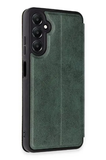 Newface Samsung Galaxy A05S Kılıf Flip Cover - Koyu Yeşil resmi