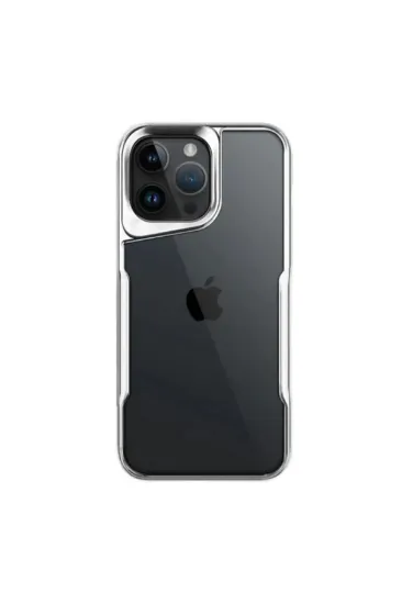Newface iPhone 16 Pro Kılıf Boyi Silikon Kapak - Gümüş resmi