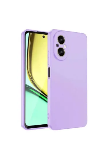 Newface Realme 12 Lite Kılıf First Silikon - Lila resmi
