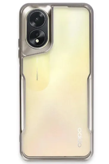Newface Oppo A38 Kılıf Boyi Silikon Kapak - Titan Gri resmi