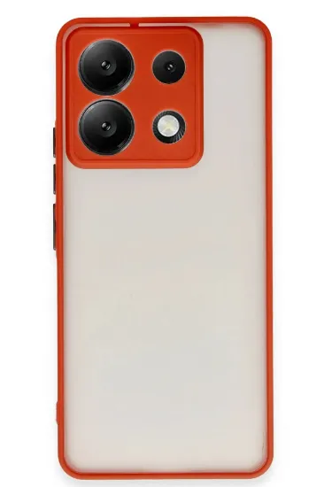 Newface Xiaomi Redmi Note 13 5G Kılıf Montreal Silikon Kapak - Kırmızı resmi