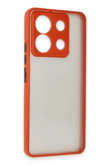 Newface Xiaomi Redmi Note 13 5G Kılıf Montreal Silikon Kapak - Kırmızı resmi