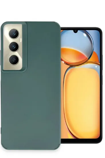 Newface Realme C65 Kılıf Petro Silikon - Koyu Yeşil resmi