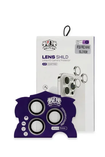 Newface iPhone 16 Pro Max Bilvis Titan Kamera Lens - Titan Gri resmi