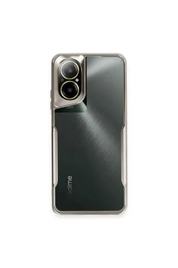 Newface Realme 12 Lite Kılıf Boyi Silikon Kapak - Titan Gri resmi