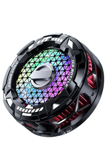 Newface FS02 15W RGB Radyatör Telefon Soğutucu Fan - Siyah resmi
