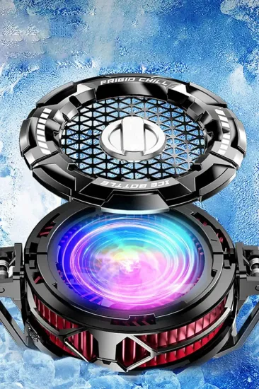 Newface FS02 15W RGB Radyatör Telefon Soğutucu Fan - Siyah resmi
