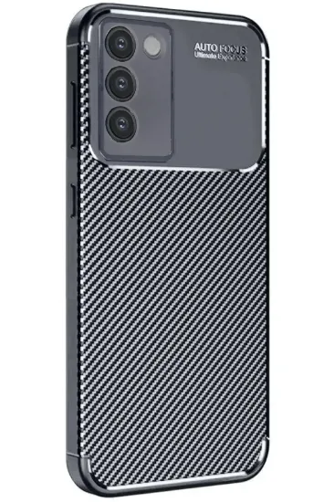 Newface Vivo V30 Lite 4G Kılıf Auto Focus Karbon Kapak - Siyah resmi