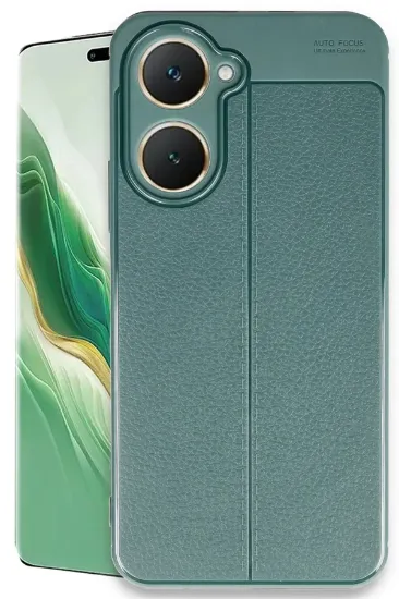 Newface Vivo Y18 Kılıf Auto Focus Kapak - Koyu Yeşil resmi
