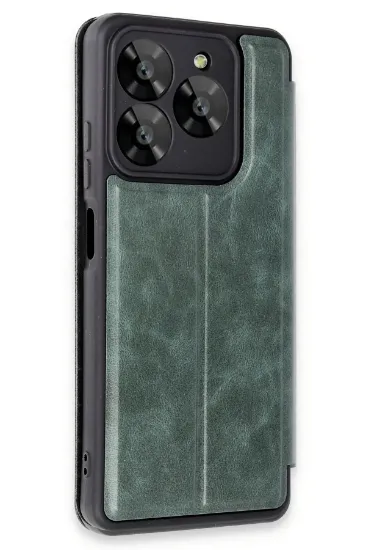 Newface General Mobile Era 30 Kılıf Flip Cover - Koyu Yeşil resmi