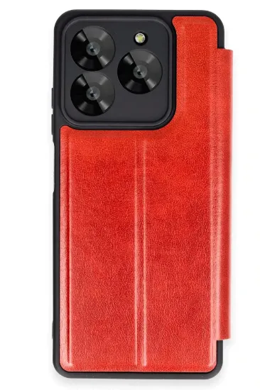 Newface General Mobile Era 50 Kılıf Flip Cover - Kırmızı resmi
