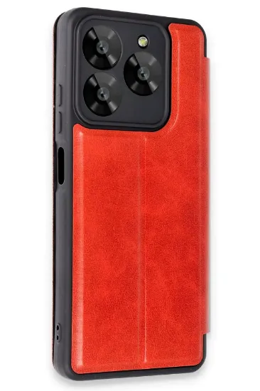 Newface General Mobile Era 50 Kılıf Flip Cover - Kırmızı resmi