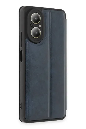Newface Realme 12 Lite Kılıf Flip Cover - Lacivert resmi