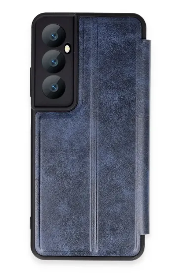 Newface Realme C65 Kılıf Flip Cover - Lacivert resmi