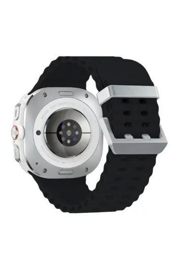 Newface Watch 7 Ultra KR417 Rug Silikon Kordon - Siyah resmi