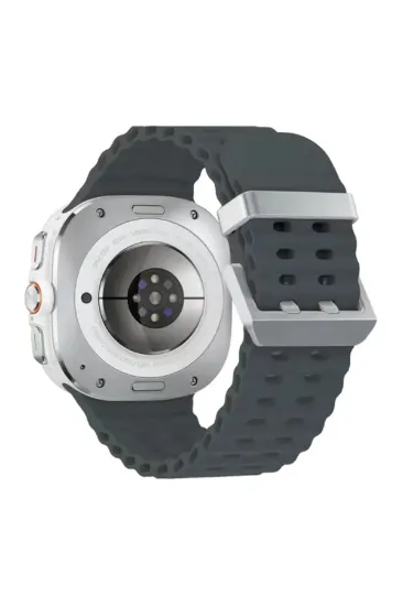 Newface Watch 7 Ultra KR417 Rug Silikon Kordon - Koyu Gri resmi
