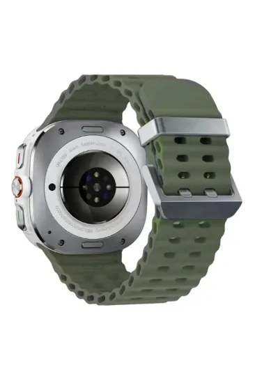 Newface Watch 7 Ultra KR417 Rug Silikon Kordon - Koyu Yeşil resmi