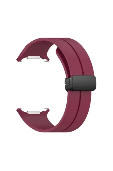 Newface Watch 7 Ultra KR418 Tender Silikon Kordon - Bordo resmi
