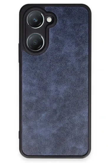 Newface Vivo Y18 Kılıf Aras Deri Kapak - Lacivert resmi