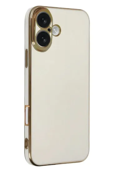Newface iPhone 16 Kılıf Volet Silikon - Beyaz resmi