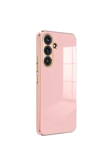 Newface Samsung Galaxy S24 FE Kılıf Volet Silikon - Pembe resmi