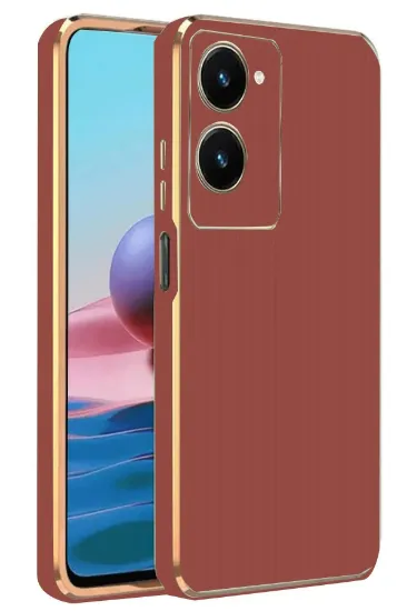 Newface Vivo Y18 Kılıf Volet Silikon - Kırmızı resmi