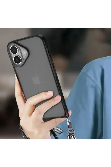 Newface iPhone 16 Kılıf Elegant Kapak - Pudra resmi