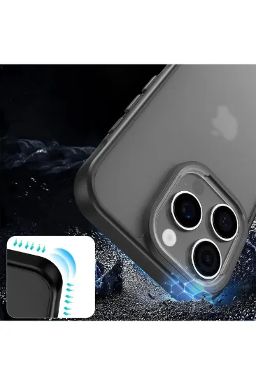 Newface iPhone 16 Pro Kılıf Elegant Kapak - Siyah resmi