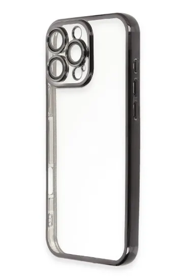 Newface iPhone 16 Pro Kılıf Razer Lensli Silikon - Siyah resmi