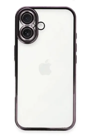 Newface iPhone 16 Plus Kılıf Razer Lensli Silikon - Mor resmi