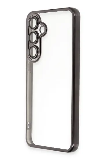 Newface Samsung Galaxy S24 FE Kılıf Razer Lensli Silikon - Siyah resmi