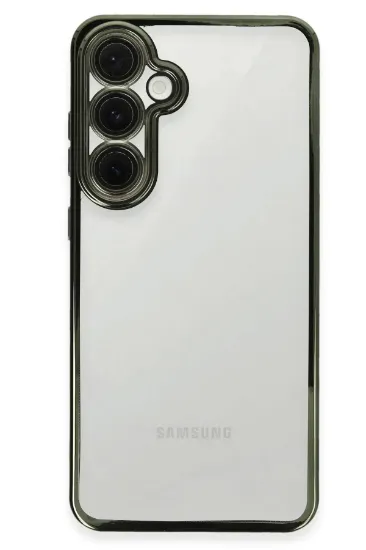Newface Samsung Galaxy S24 FE Kılıf Razer Lensli Silikon - Yeşil resmi
