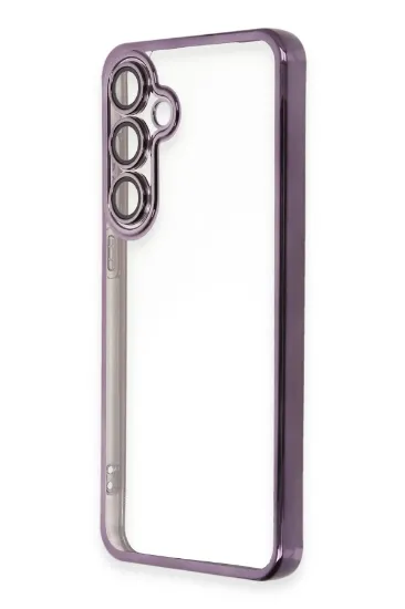 Newface Samsung Galaxy S24 FE Kılıf Razer Lensli Silikon - Mor resmi