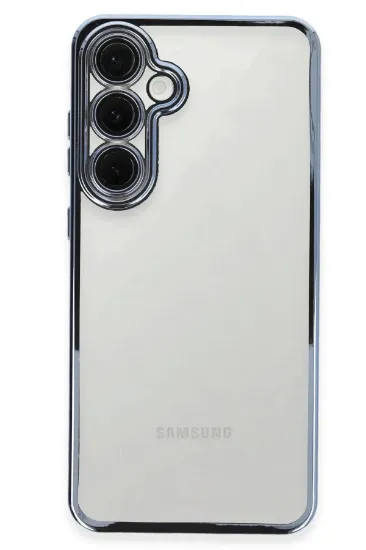 Newface Samsung Galaxy S24 FE Kılıf Razer Lensli Silikon - Lacivert resmi