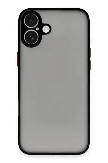 Newface iPhone 16 Plus Kılıf Montreal Silikon Kapak - Siyah resmi