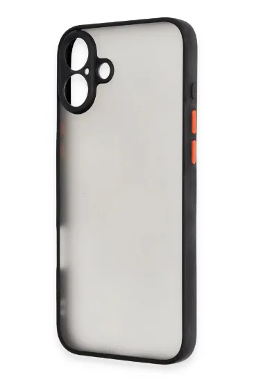 Newface iPhone 16 Plus Kılıf Montreal Silikon Kapak - Siyah resmi