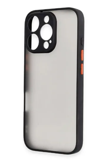 Newface iPhone 16 Pro Max Kılıf Montreal Silikon Kapak - Siyah resmi