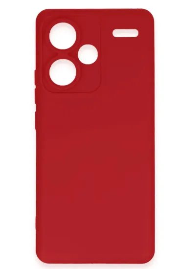 Newface Xiaomi Redmi Note 13 Pro Plus Kılıf Nano içi Kadife Silikon - Kırmızı resmi