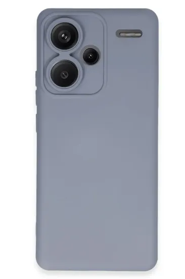 Newface Xiaomi Redmi Note 13 Pro Plus Kılıf Nano içi Kadife Silikon - Gri resmi