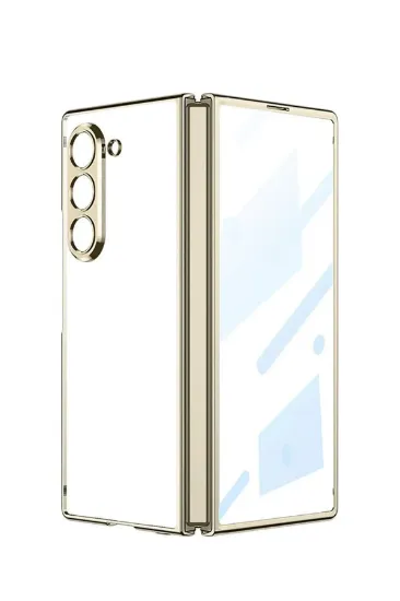 Newface Samsung Galaxy Z Fold 5 Kılıf Fold Element Kapak - Gold resmi