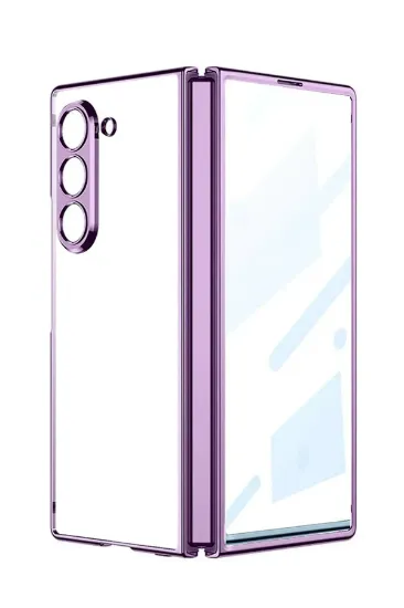 Newface Samsung Galaxy Z Fold 5 Kılıf Fold Element Kapak - Mor resmi